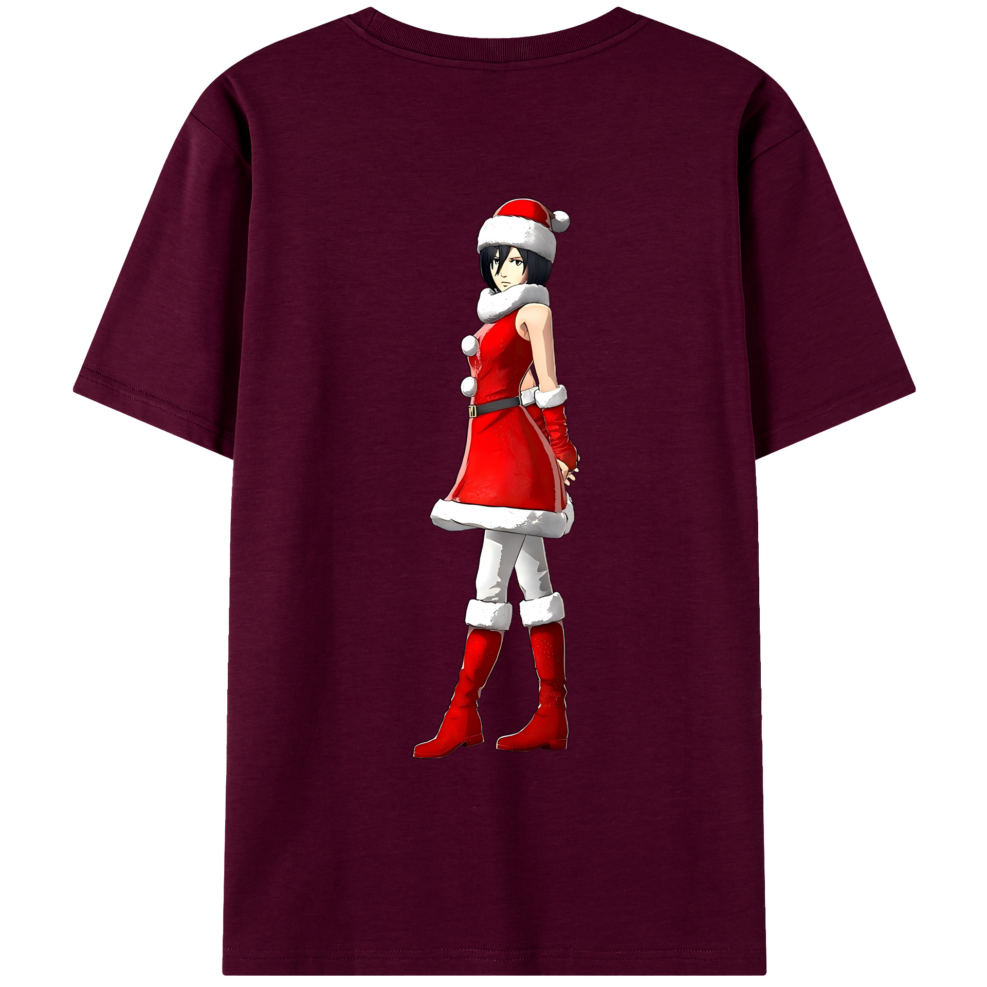 （画像用） 進撃の巨人 ミカサ·アッカーマン Attack on Titan Mikasa Ackerman レディース半袖Tシャツ(バックプリント)